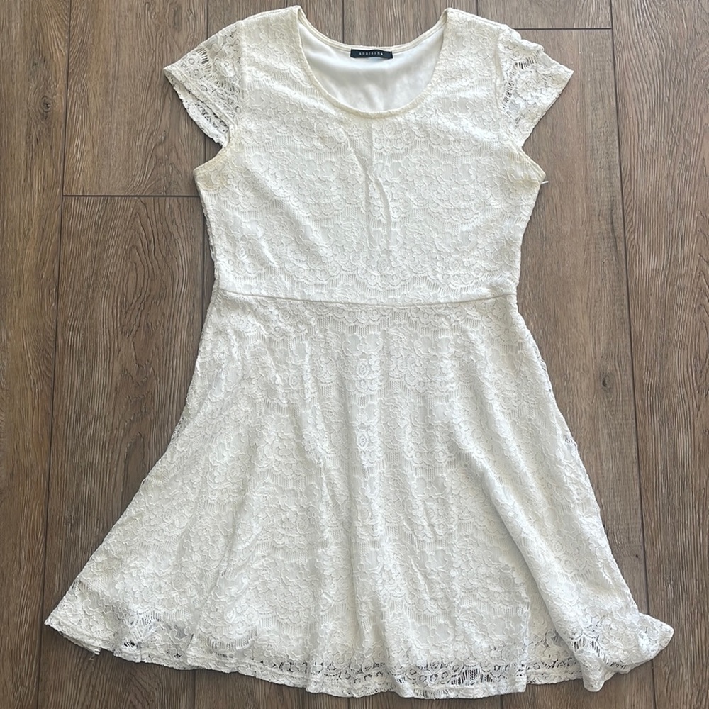 Women’s white mini dress
